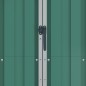 vidaXL Cobertizo de jardín acero galvanizado verde 116x45x175cm vidaXL Cobertizo de jardín acero galvanizado verde 116x45x175cm