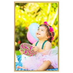 vidaXL Marcos de foto collage de pared/mesa 3 uds dorado MDF 13x18 cm