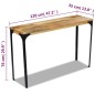 vidaXL Mesa consola madera de mango 120x35x76 cm vidaXL Mesa consola madera de mango 120x35x76 cm