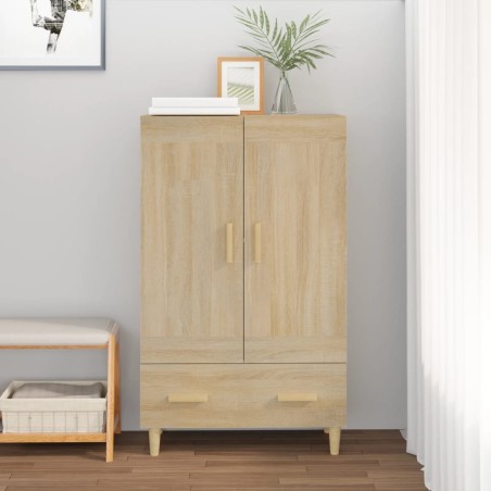 vidaXL Aparador madera contrachapada color roble Sonoma 70x31x115 cm