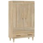 vidaXL Aparador madera contrachapada color roble Sonoma 70x31x115 cm vidaXL Aparador madera contrachapada color roble Sonoma 70x31x115 cm