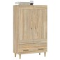 vidaXL Aparador madera contrachapada color roble Sonoma 70x31x115 cm vidaXL Aparador madera contrachapada color roble Sonoma 70x31x115 cm