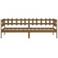 vidaXL Sofá cama de madera maciza de pino marrón miel 80x200 cm vidaXL Sofá cama de madera maciza de pino marrón miel 80x200 cm