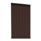 vidaXL Casetilla para leña acero galvanizado marrón 163x83x154 cm vidaXL Casetilla para leña acero galvanizado marrón 163x83x154 cm
