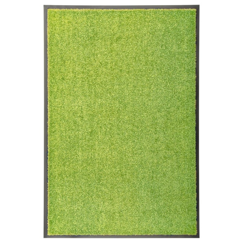 vidaXL Felpudo lavable verde 60x90 cm vidaXL Felpudo lavable verde 60x90 cm