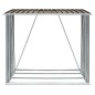 vidaXL Casetilla para leña acero galvanizado marrón 163x83x154 cm vidaXL Casetilla para leña acero galvanizado marrón 163x83x154 cm