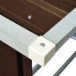vidaXL Casetilla para leña acero galvanizado marrón 163x83x154 cm vidaXL Casetilla para leña acero galvanizado marrón 163x83x154 cm