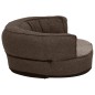 vidaXL Colchón de cama de perro ergonómico aspecto lino marrón 60x42cm vidaXL Colchón de cama de perro ergonómico aspecto lino marrón 60x42cm