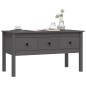 vidaXL Mesa de centro de madera maciza de pino gris 102x49x55 cm vidaXL Mesa de centro de madera maciza de pino gris 102x49x55 cm