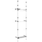 vidaXL Sistema de armario telescópico con barras y estante aluminio vidaXL Sistema de armario telescópico con barras y estante aluminio