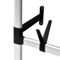 vidaXL Sistema de armario telescópico con barras y estante aluminio vidaXL Sistema de armario telescópico con barras y estante aluminio