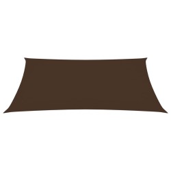 vidaXL Toldo de vela rectangular tela Oxford marrón 2x4 m
