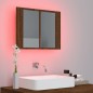 vidaXL Armario con espejo y LED madera color marrón roble 60x12x45 cm vidaXL Armario con espejo y LED madera color marrón roble 60x12x45 cm