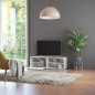 vidaXL Mueble TV madera contrachapada blanco brillante 120x34x37 cm vidaXL Mueble TV madera contrachapada blanco brillante 120x34x37 cm