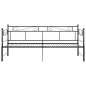vidaXL Estructura de sofá cama extraíble metal negro 90x200 cm