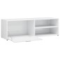 vidaXL Mueble TV madera contrachapada blanco brillante 120x34x37 cm vidaXL Mueble TV madera contrachapada blanco brillante 120x34x37 cm