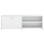 vidaXL Mueble TV madera contrachapada blanco brillante 120x34x37 cm vidaXL Mueble TV madera contrachapada blanco brillante 120x34x37 cm