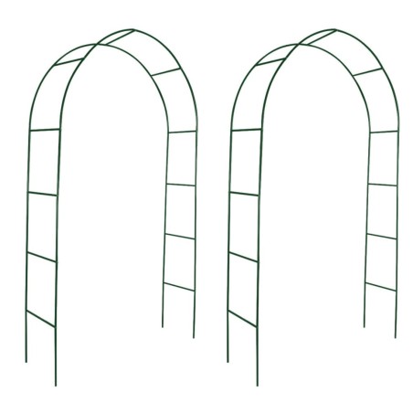 vidaXL Arcos de jardín 2 unidades para plantas trepadoras  