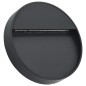 vidaXL Lámparas LED de pared para jardín 2 unidades redonda negra 3 W vidaXL Lámparas LED de pared para jardín 2 unidades redonda negra 3 W