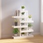 vidaXL Soporte para plantas madera maciza pino blanco 85x25x109,5 cm vidaXL Soporte para plantas madera maciza pino blanco 85x25x109,5 cm