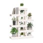 vidaXL Soporte para plantas madera maciza pino blanco 85x25x109,5 cm vidaXL Soporte para plantas madera maciza pino blanco 85x25x109,5 cm
