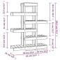 vidaXL Soporte para plantas madera maciza pino blanco 85x25x109,5 cm vidaXL Soporte para plantas madera maciza pino blanco 85x25x109,5 cm