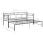 vidaXL Estructura de sofá cama extraíble metal negro 90x200 cm