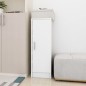 vidaXL Mueble zapatero de aglomerado blanco con brillo 32x35x92 cm