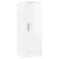 vidaXL Mueble zapatero de aglomerado blanco con brillo 32x35x92 cm