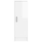 vidaXL Mueble zapatero de aglomerado blanco con brillo 32x35x92 cm