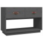 vidaXL Mueble de TV madera maciza de pino gris 90x40x60 cm vidaXL Mueble de TV madera maciza de pino gris 90x40x60 cm
