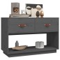 vidaXL Mueble de TV madera maciza de pino gris 90x40x60 cm vidaXL Mueble de TV madera maciza de pino gris 90x40x60 cm