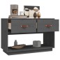 vidaXL Mueble de TV madera maciza de pino gris 90x40x60 cm vidaXL Mueble de TV madera maciza de pino gris 90x40x60 cm