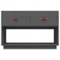 vidaXL Mueble de TV madera maciza de pino gris 90x40x60 cm vidaXL Mueble de TV madera maciza de pino gris 90x40x60 cm