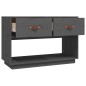 vidaXL Mueble de TV madera maciza de pino gris 90x40x60 cm vidaXL Mueble de TV madera maciza de pino gris 90x40x60 cm