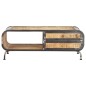 vidaXL Mesa de centro madera de mango maciza 100x50x35 cm vidaXL Mesa de centro madera de mango maciza 100x50x35 cm