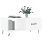 vidaXL Mesa de centro madera contrachapada blanco 90x50x40 cm vidaXL Mesa de centro madera contrachapada blanco 90x50x40 cm