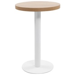vidaXL Mesa de bistró MDF marrón claro 50 cm 