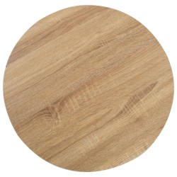 vidaXL Mesa de bistró MDF marrón claro 50 cm 