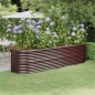 vidaXL Jardinera arriate acero recubrimiento polvo marrón 296x80x68 cm vidaXL Jardinera arriate acero recubrimiento polvo marrón 296x80x68 cm