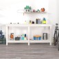 vidaXL Banco de trabajo de madera maciza de pino blanco 180x50x80 cm vidaXL Banco de trabajo de madera maciza de pino blanco 180x50x80 cm