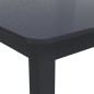 vidaXL Mesa de comedor de madera maciza de caucho negro 114x71x75 cm vidaXL Mesa de comedor de madera maciza de caucho negro 114x71x75 cm