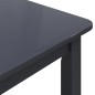 vidaXL Mesa de comedor de madera maciza de caucho negro 114x71x75 cm vidaXL Mesa de comedor de madera maciza de caucho negro 114x71x75 cm