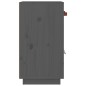 vidaXL Aparador de madera maciza de pino gris 65,5x40x75 cm