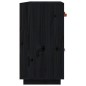 vidaXL Aparador de madera maciza de pino negro 98,5x40x75 cm vidaXL Aparador de madera maciza de pino negro 98,5x40x75 cm