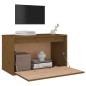 vidaXL Armario de pared madera maciza de pino marrón miel 60x30x35 cm vidaXL Armario de pared madera maciza de pino marrón miel 60x30x35 cm