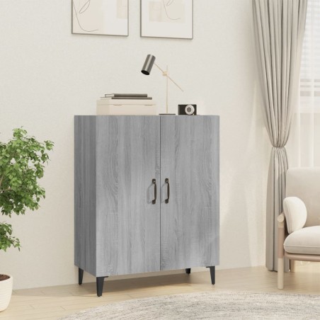 vidaXL Aparador de madera contrachapada gris Sonoma 70x34x90 cm