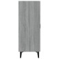 vidaXL Aparador de madera contrachapada gris Sonoma 70x34x90 cm vidaXL Aparador de madera contrachapada gris Sonoma 70x34x90 cm