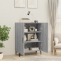 vidaXL Aparador de madera contrachapada gris Sonoma 70x34x90 cm vidaXL Aparador de madera contrachapada gris Sonoma 70x34x90 cm