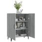 vidaXL Aparador de madera contrachapada gris Sonoma 70x34x90 cm vidaXL Aparador de madera contrachapada gris Sonoma 70x34x90 cm